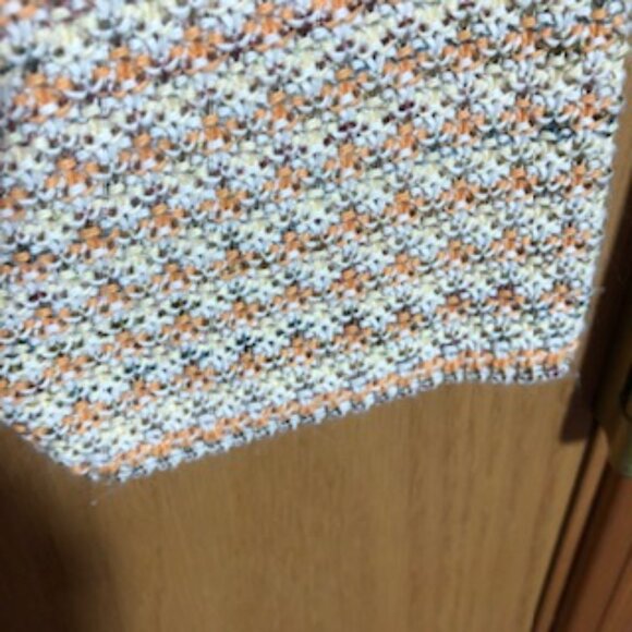 Vintage Reba Rose Cardigan Sweater NWOT Orange Yellow Cream Excellent 2X 3X - Picture 4 of 7